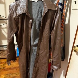 Zara Brown dress Classic Full-Length Design